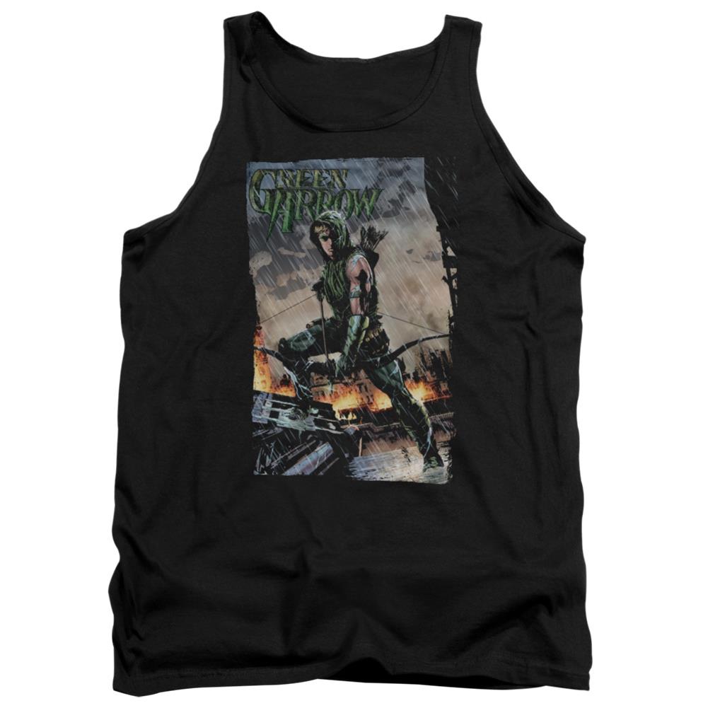 Justice League Of America Fire And Rain Men's 18/1 Cotton Tank Top