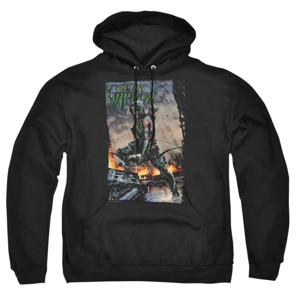 Justice League Of America Fire And Rain Men's Pull-Over 75 25 Poly Hoodie