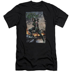 Justice League Of America Fire And Rain Men's Ultra-Soft 30/1 Cotton Slim Short-Sleeve T-Shirt