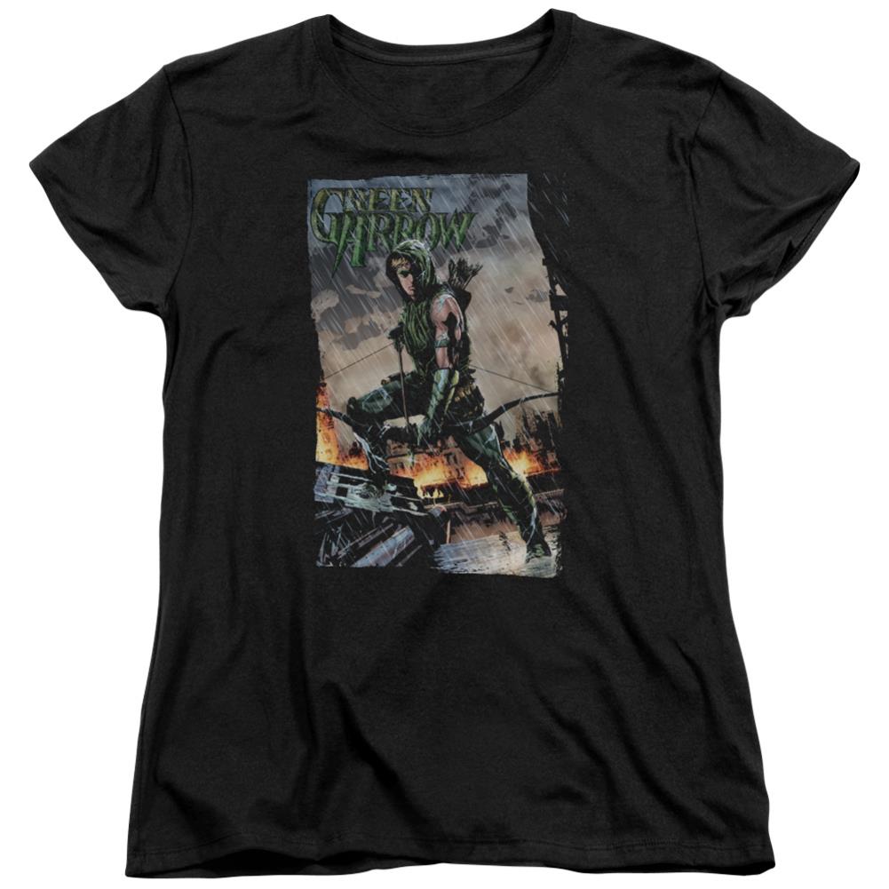 Justice League Of America Fire And Rain Women's 18/1 Cotton Short-Sleeve T-Shirt