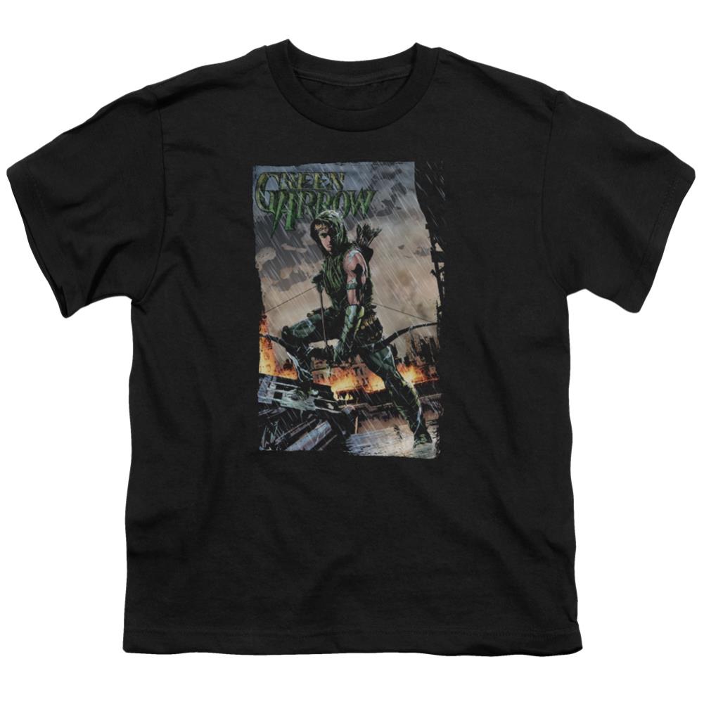 Justice League Of America Fire And Rain Youth 18/1 100% Cotton Short-Sleeve T-Shirt