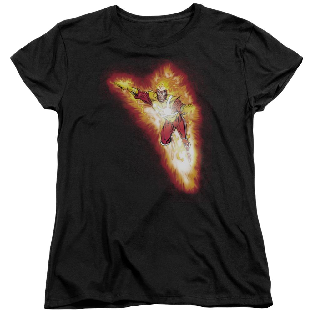 Justice League Of America Firestorm Blaze Women's 18/1 Cotton Short-Sleeve T-Shirt