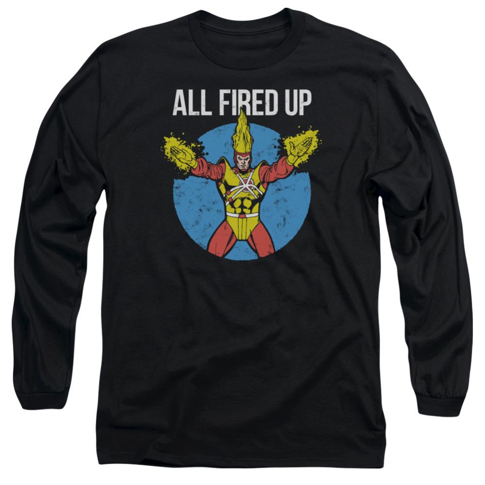 Justice League Of America Firestorm's Party Men's 18/1 Cotton Long-Sleeve T-Shirt