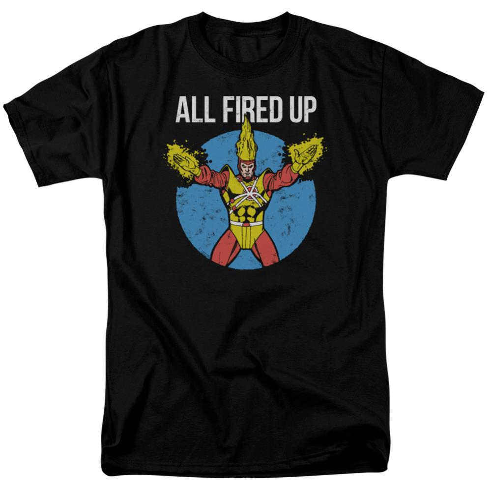 Justice League Of America Firestorm's Party Men's 18/1 Cotton Short-Sleeve T-Shirt