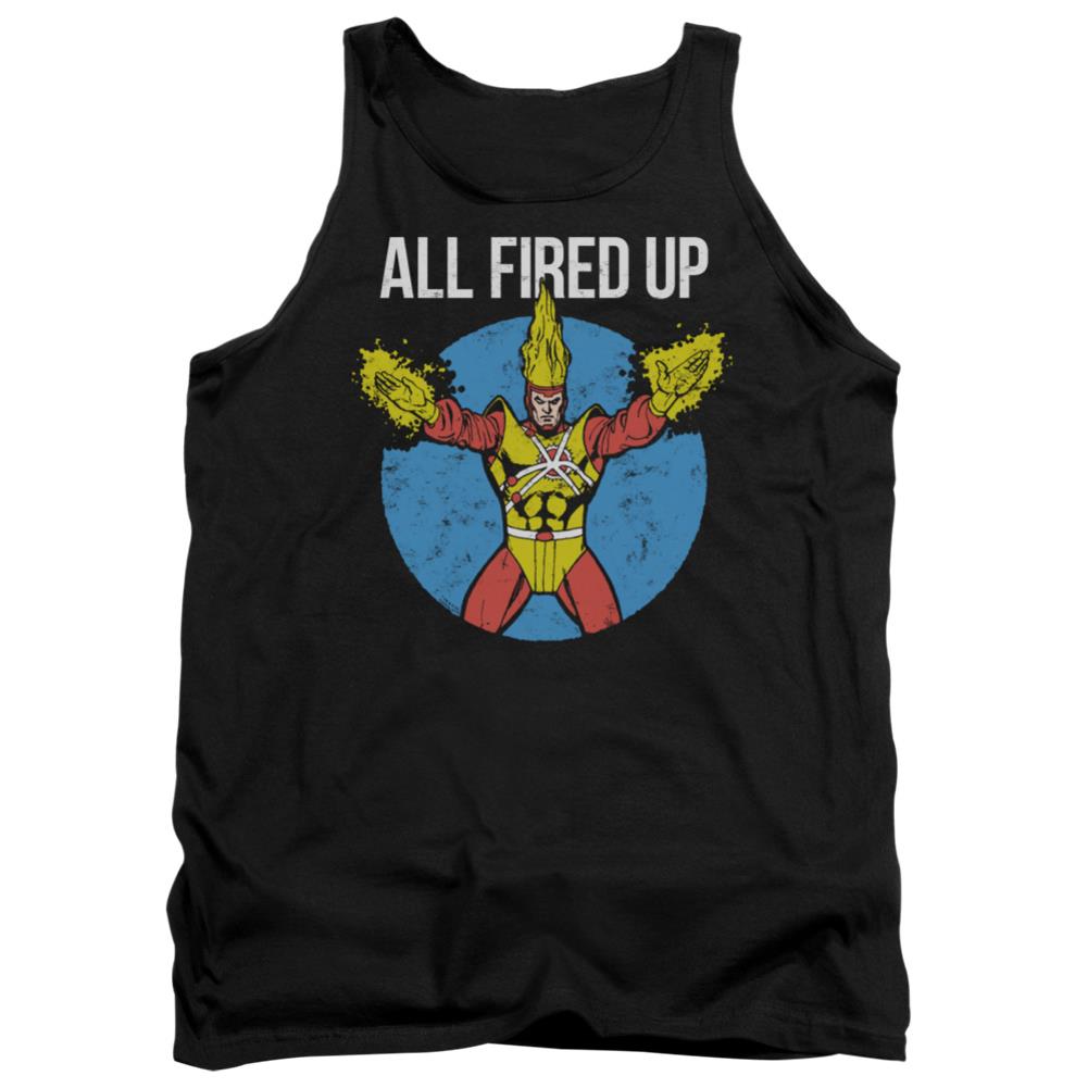 Justice League Of America Firestorm's Party Men's 18/1 Cotton Tank Top