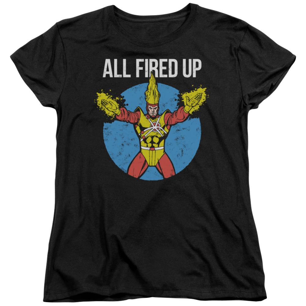 Justice League Of America Firestorm's Party Women's 18/1 Cotton Short-Sleeve T-Shirt