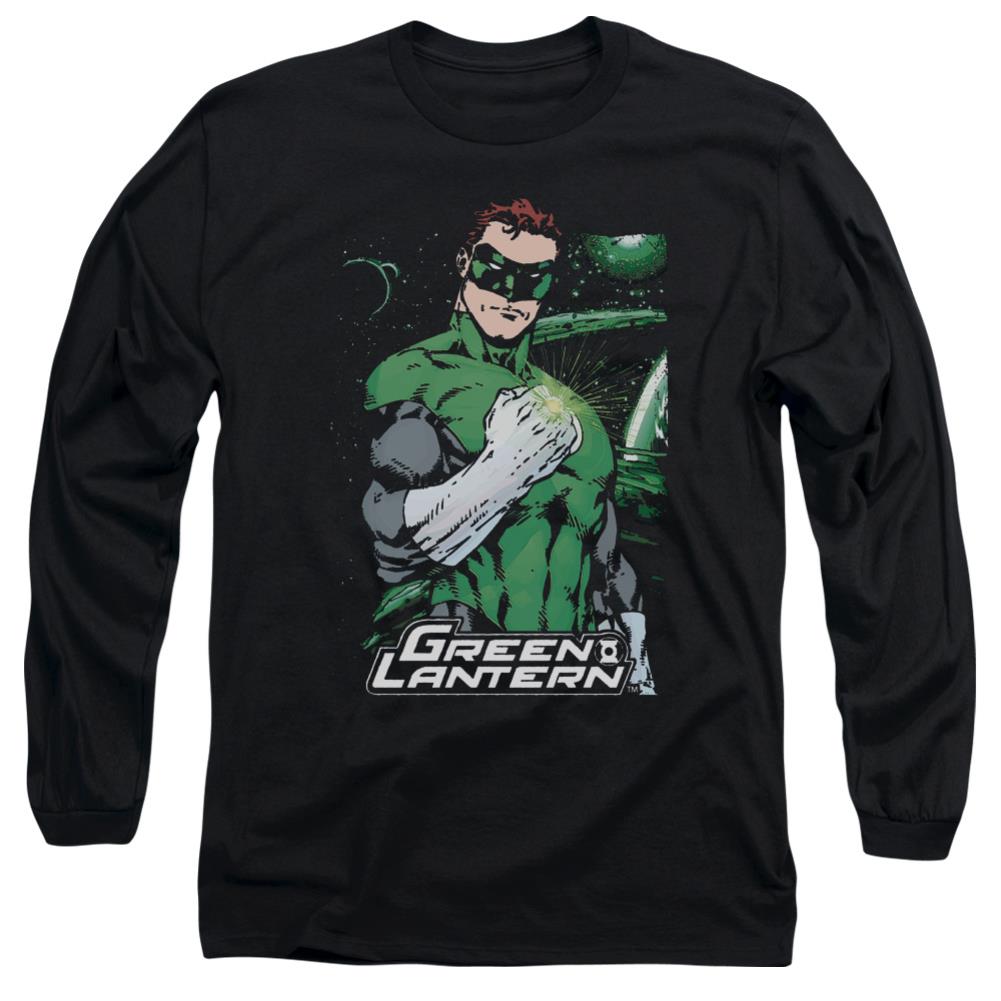 Justice League Of America Fist Flare Men's 18/1 Cotton Long-Sleeve T-Shirt