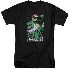 Justice League Of America Fist Flare Men's 18/1 Tall Cotton Short-Sleeve T-Shirt