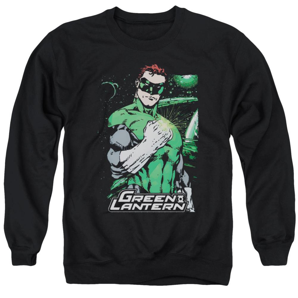 Justice League Of America Fist Flare Men's Crewneck 50 50 Poly Long-Sleeve T-Shirt