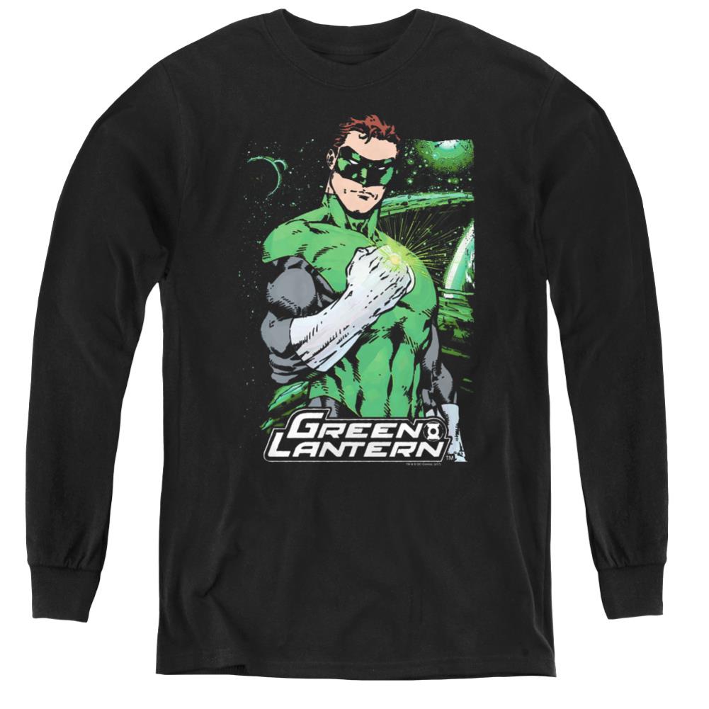 Justice League Of America Fist Flare Youth Long-Sleeve T-Shirt