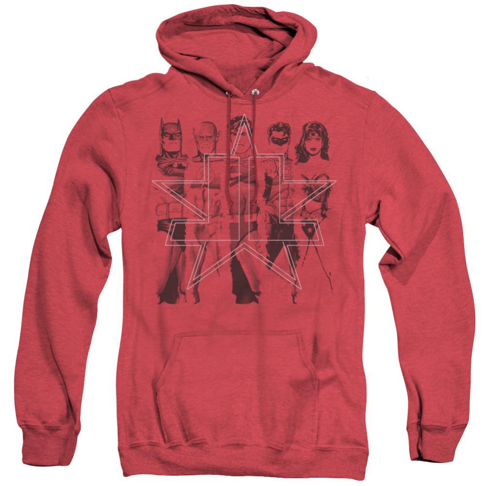 Justice League Of America Five Stars Men's Pull-Over Hoodie
