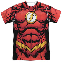 Justice League Of America Flash 52 Men's Regular Fit Polyester Short-Sleeve T-Shirt