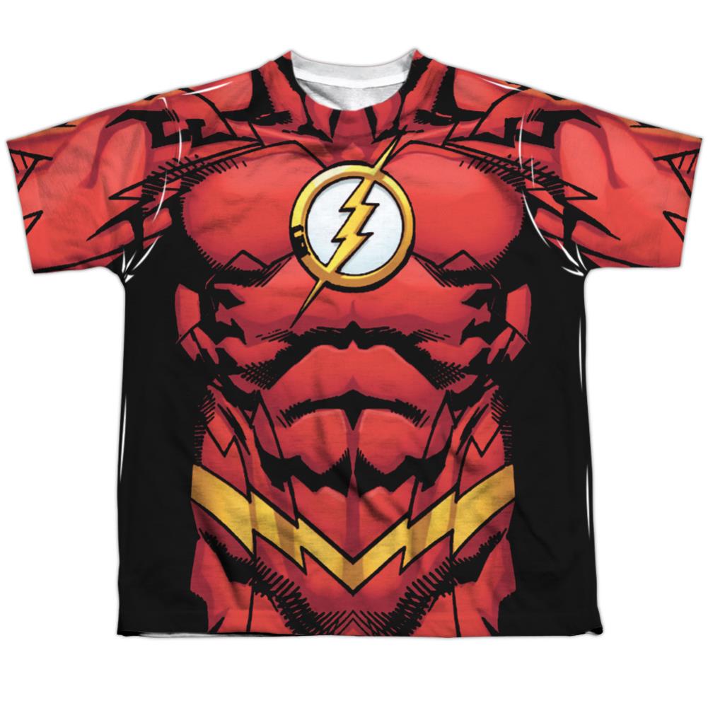 Justice League Of America Flash 52 Youth Regular Fit Poly Short-Sleeve T-Shirt