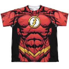 Justice League Of America Flash 52 Youth Regular Fit Poly Short-Sleeve T-Shirt