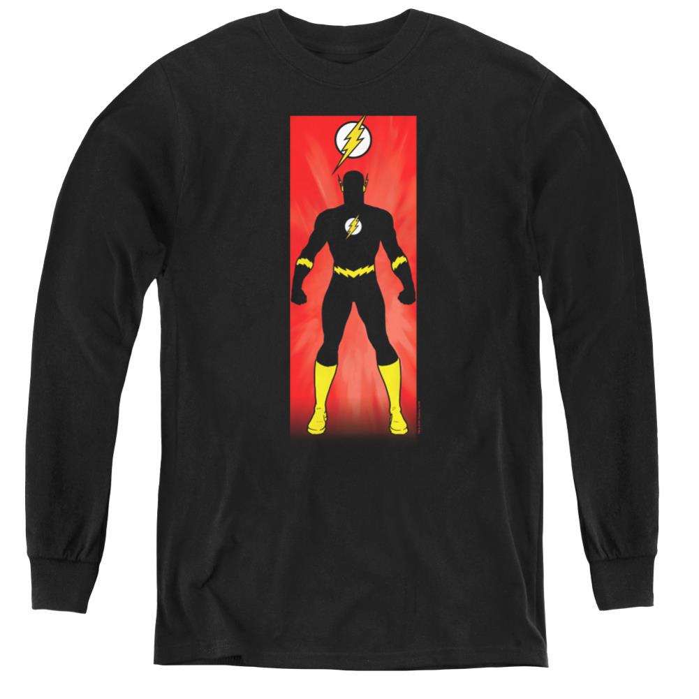 Justice League Of America Flash Block Youth Long-Sleeve T-Shirt