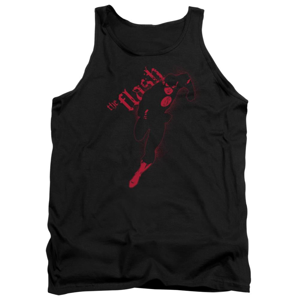 Justice League Of America Flash Darkness Men's 18/1 Cotton Tank Top