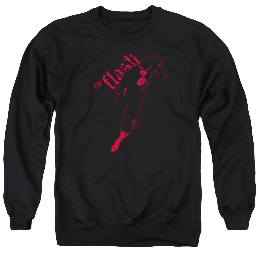 Justice League Of America Flash Darkness Men's Crewneck 50 50 Poly Long-Sleeve T-Shirt