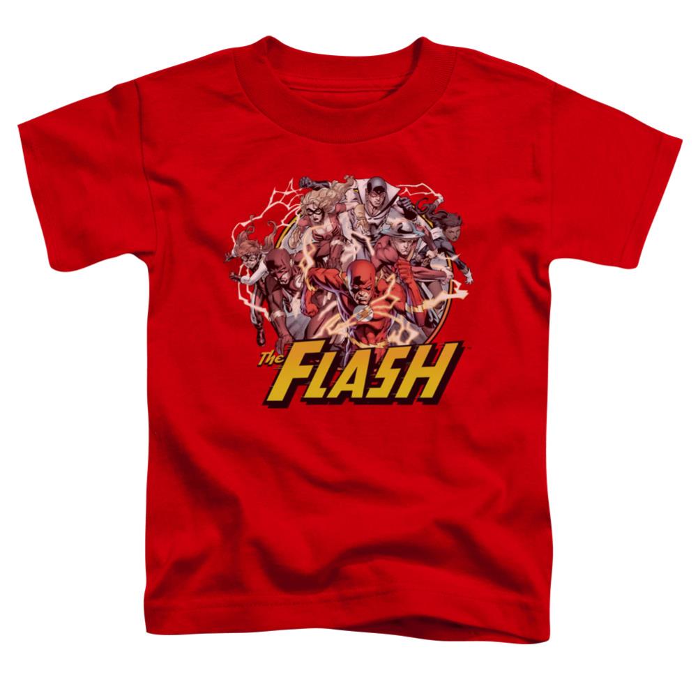 Justice League Of America Flash Family Toddler 18/1 Cotton Short-Sleeve T-Shirt