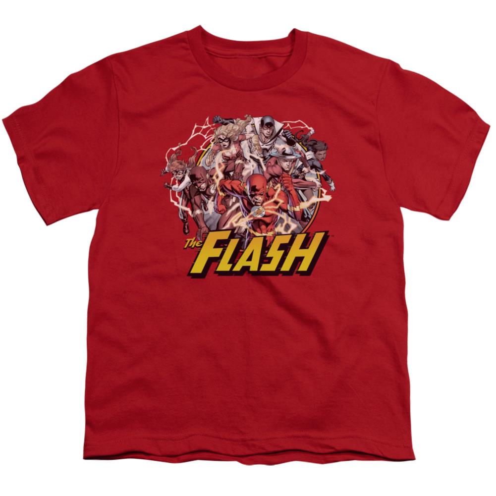 Justice League Of America Flash Family Youth 18/1 100% Cotton Short-Sleeve T-Shirt