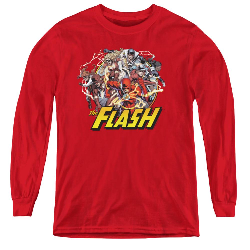 Justice League Of America Flash Family Youth Long-Sleeve T-Shirt