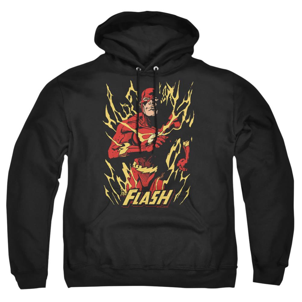 Justice League Of America Flash Flare Men's Pull-Over 75 25 Poly Hoodie