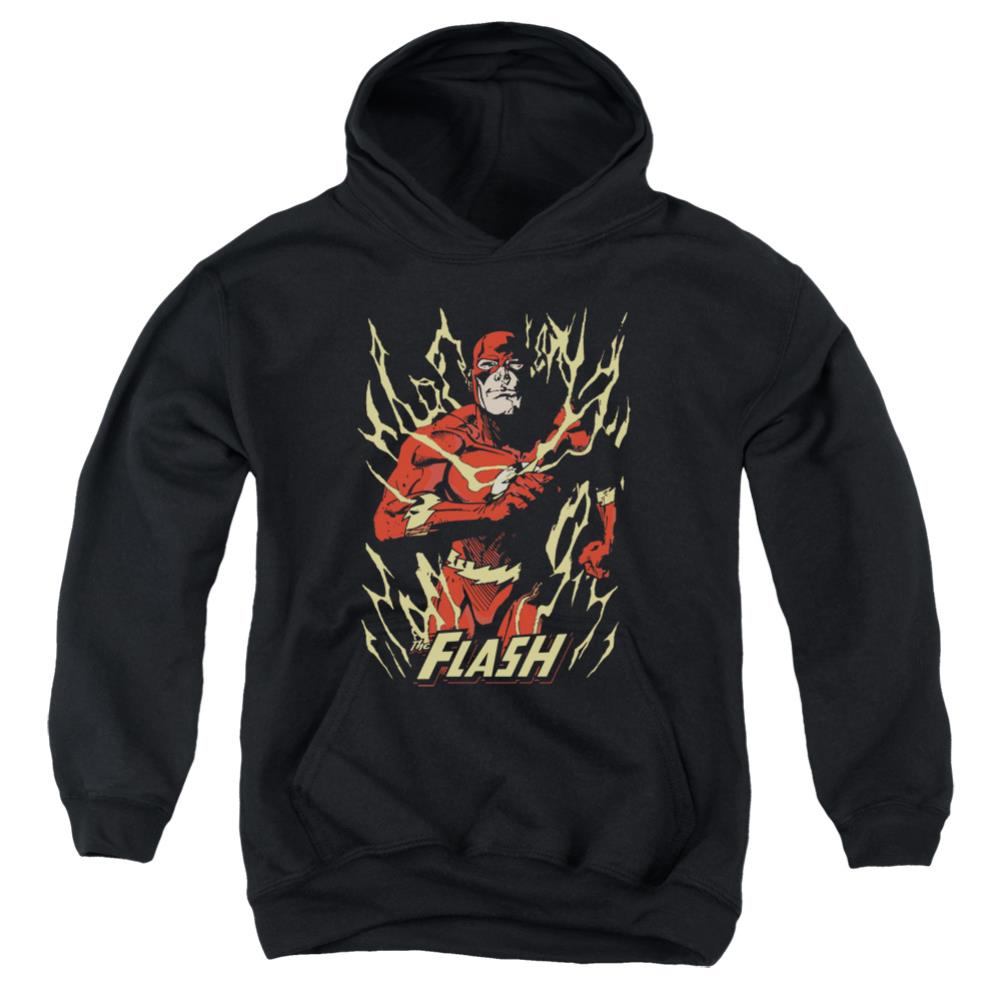 Justice League Of America Flash Flare Youth Cotton Poly Pull-Over Hoodie
