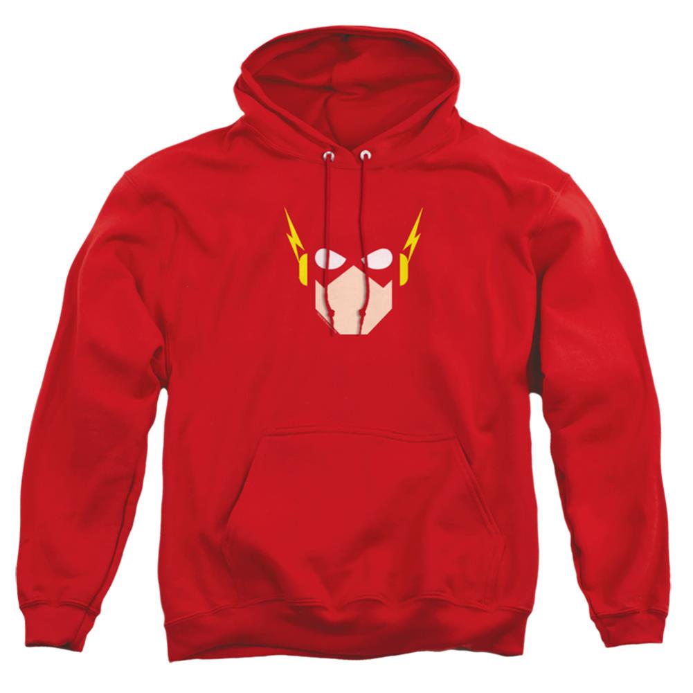 Justice League Of America Flash Head Men's Pull-Over 75 25 Poly Hoodie