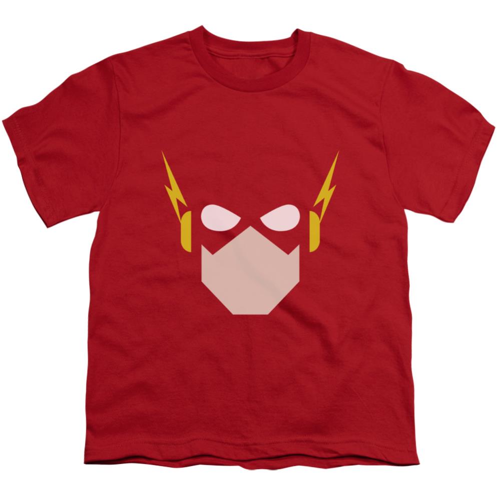 Justice League Of America Flash Head Youth 18/1 100% Cotton Short-Sleeve T-Shirt