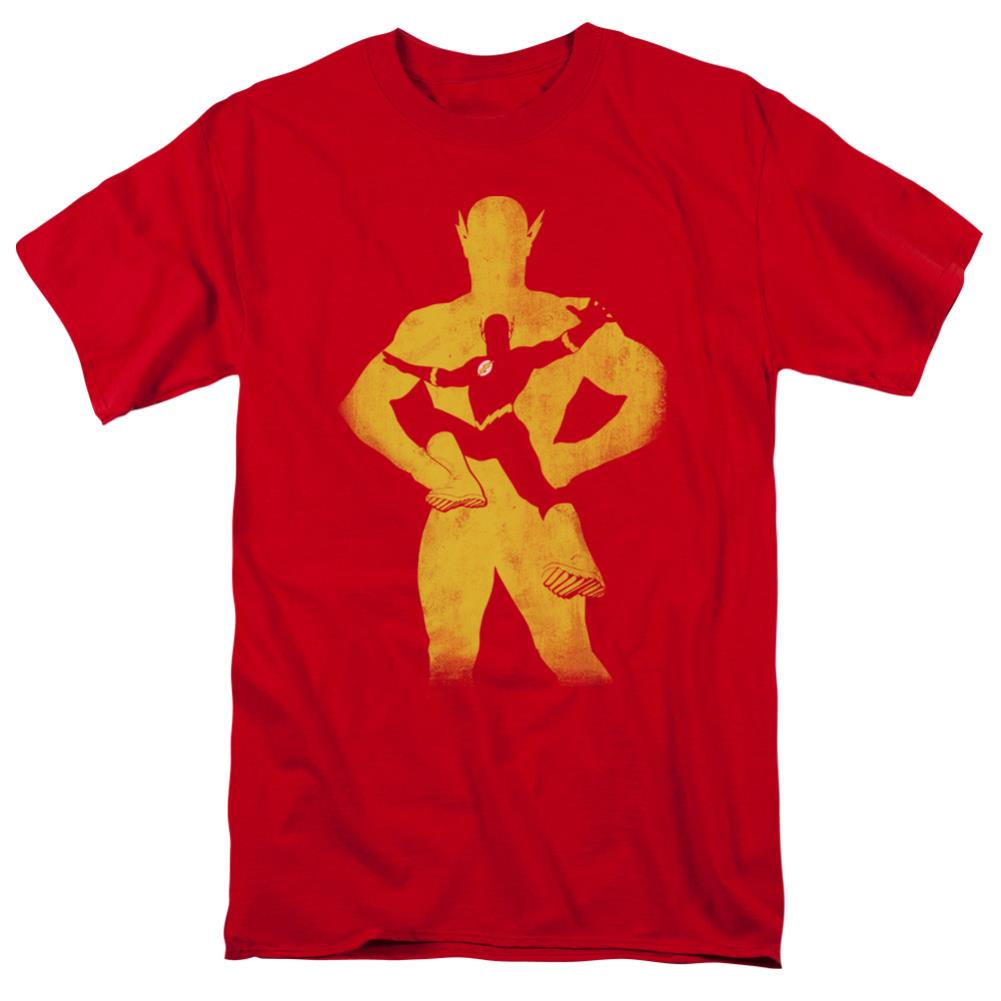 Justice League Of America Flash Knockout Men's 18/1 Cotton Short-Sleeve T-Shirt