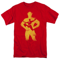Justice League Of America Flash Knockout Men's 18/1 Cotton Short-Sleeve T-Shirt