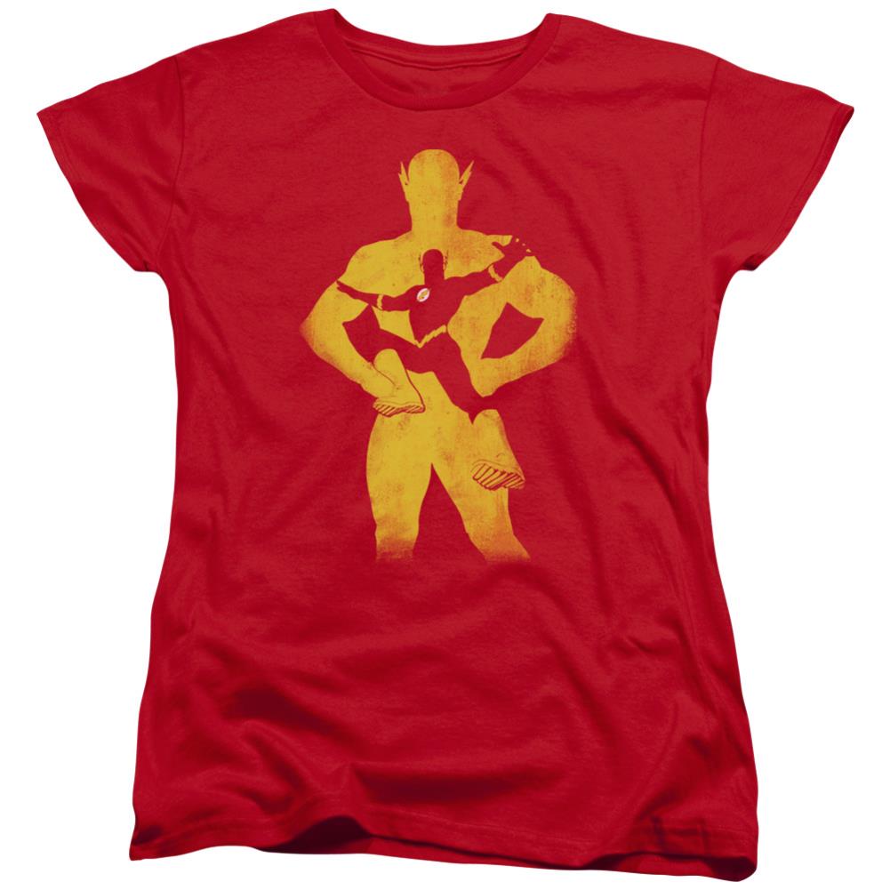 Justice League Of America Flash Knockout Women's 18/1 Cotton Short-Sleeve T-Shirt