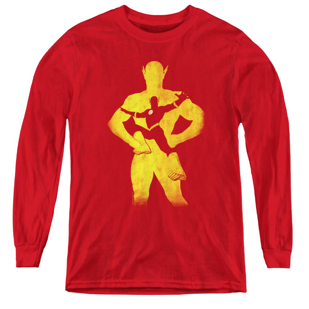 Justice League Of America Flash Knockout Youth Long-Sleeve T-Shirt