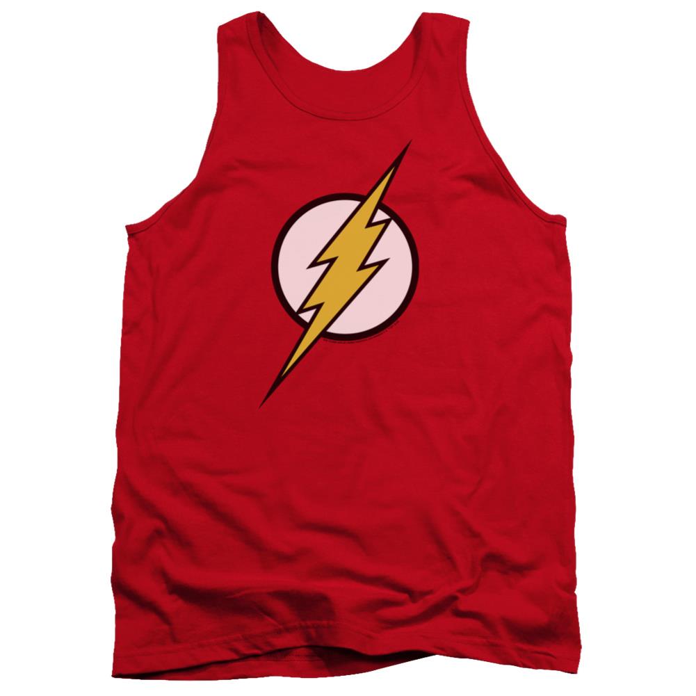 Justice League Of America Flash Logo Men's 18/1 Cotton Tank Top
