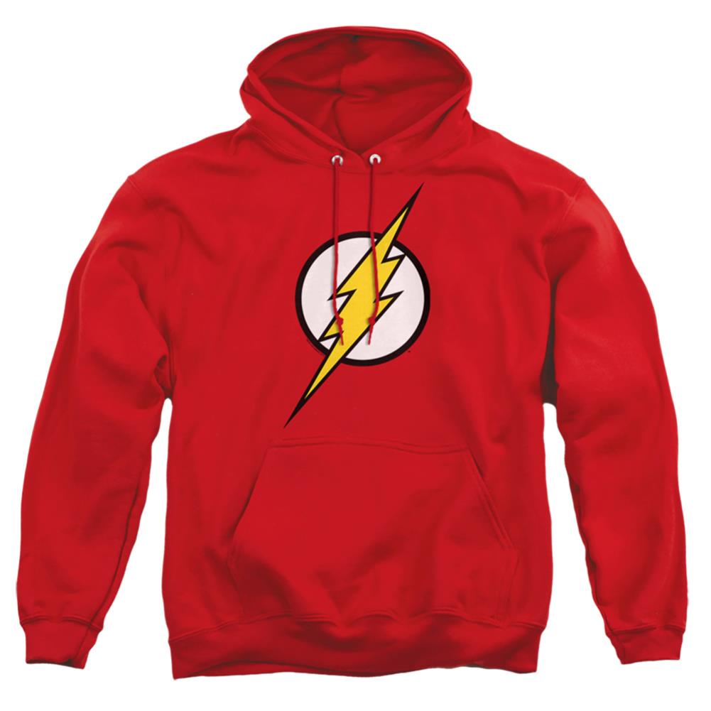 Justice League Of America Flash Logo Men's Pull-Over 75 25 Poly Hoodie
