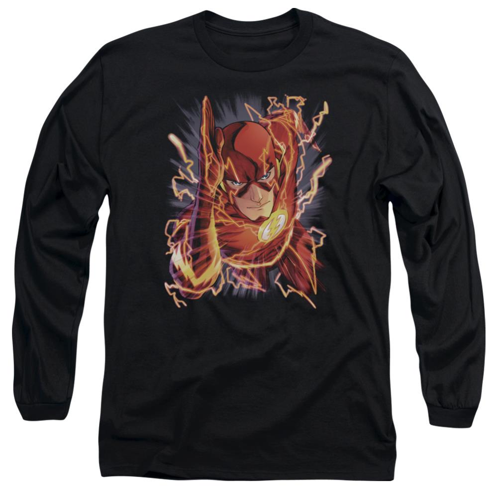 Justice League Of America Flash #1 Men's 18/1 Cotton Long-Sleeve T-Shirt
