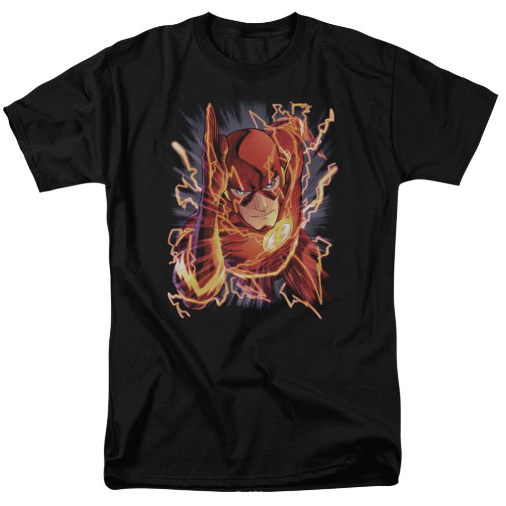 Justice League Of America Flash #1 Men's 18/1 Cotton Short-Sleeve T-Shirt