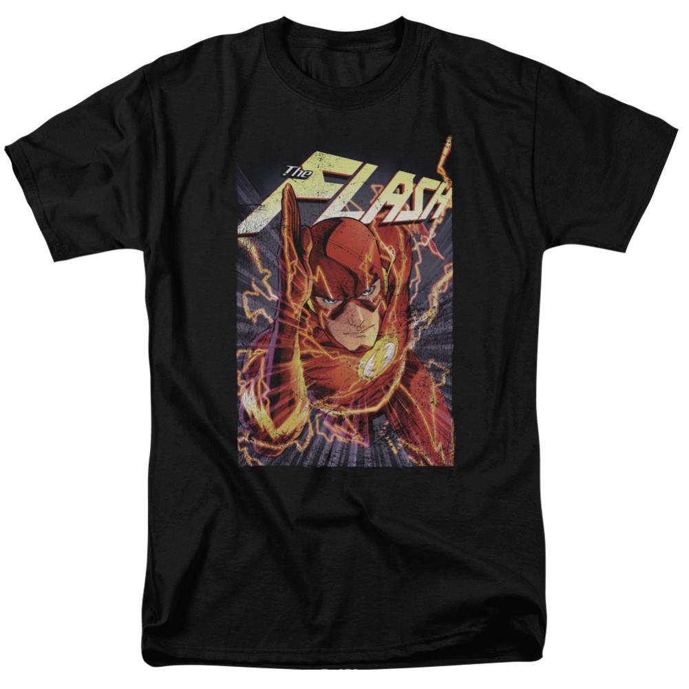 Justice League Of America Flash One Men's 18/1 Cotton Short-Sleeve T-Shirt