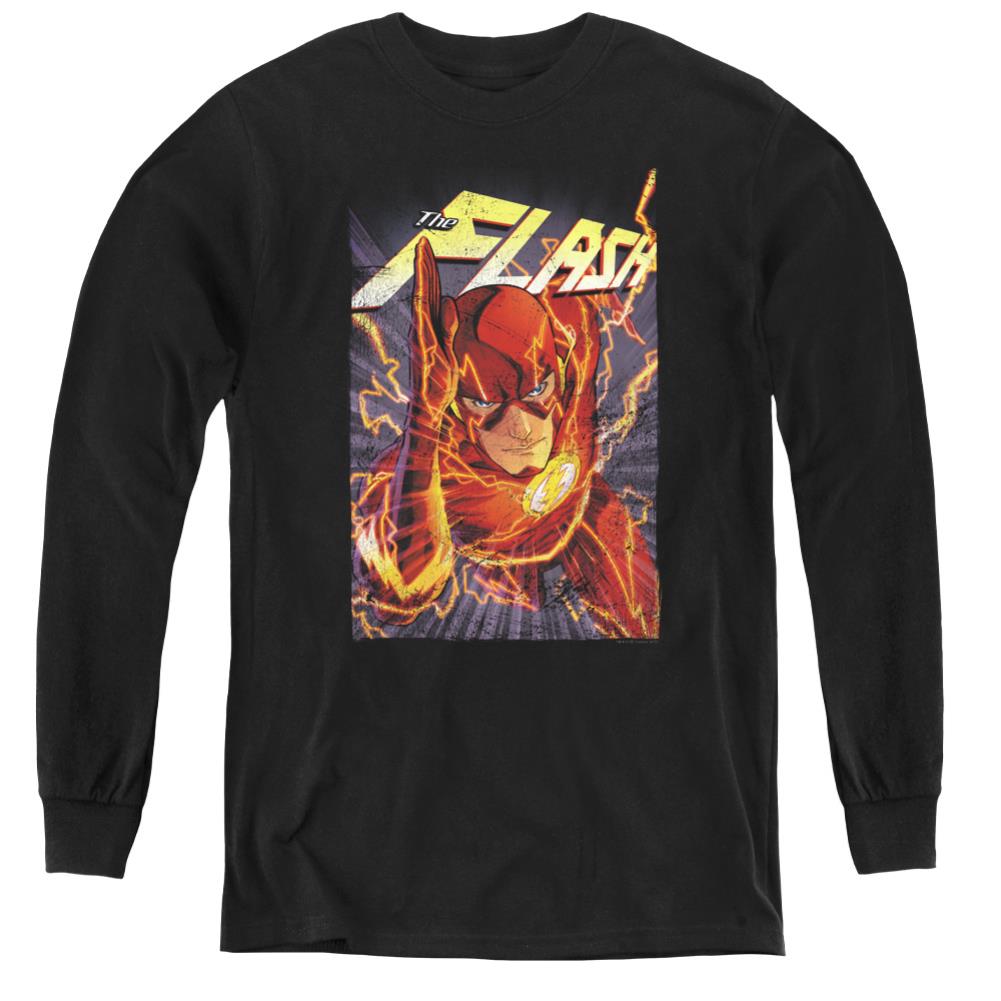 Justice League Of America Flash One Youth Long-Sleeve T-Shirt