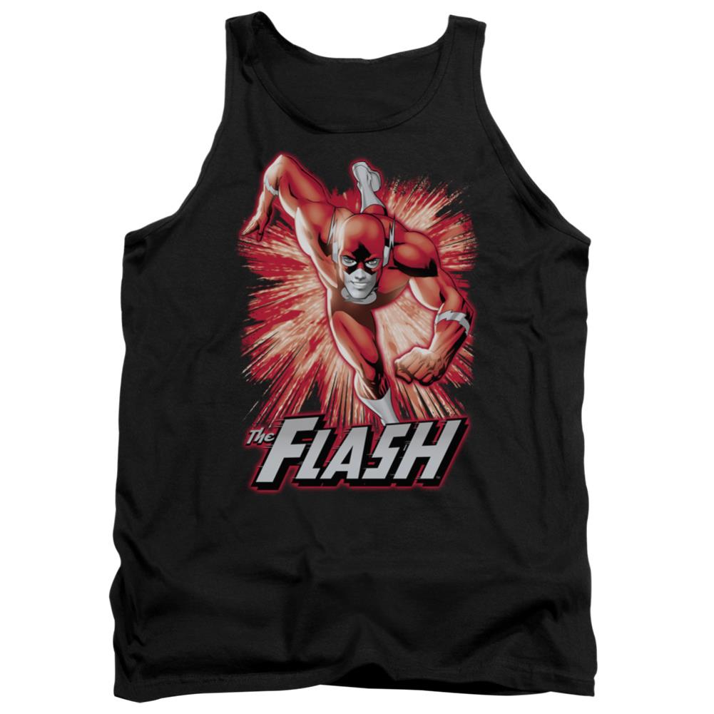 Justice League Of America Flash Red And Gray Men's 18/1 Cotton Tank Top