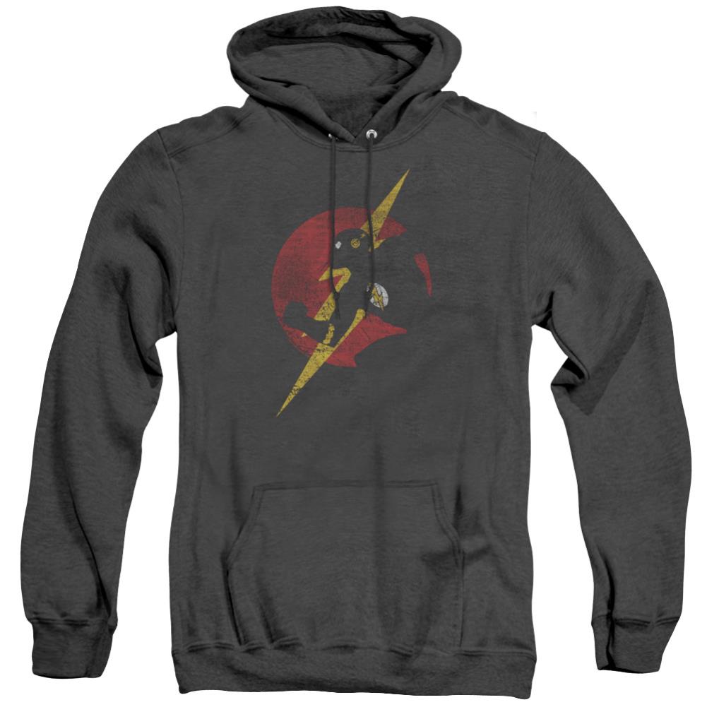 Justice League Of America Flash Symbol Knockout Men's Pull-Over Hoodie