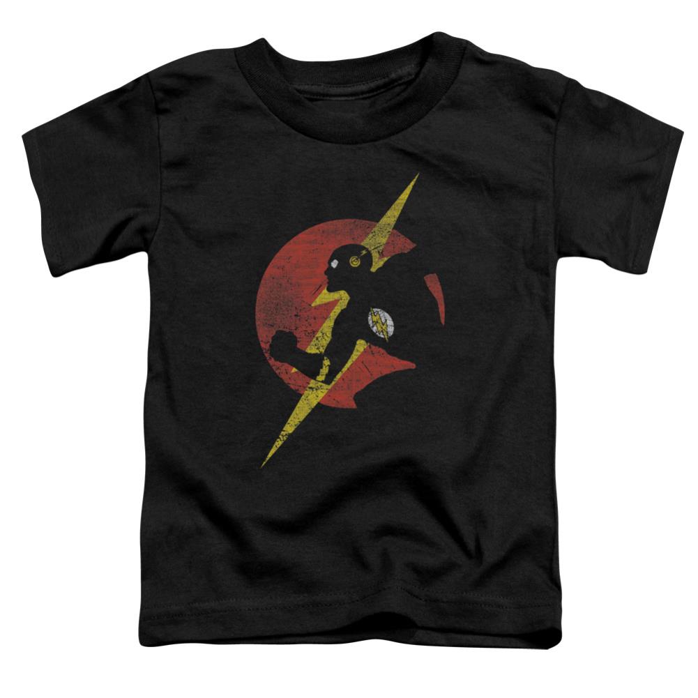 Justice League Of America Flash Symbol Knockout Toddler 18/1 Cotton Short-Sleeve T-Shirt