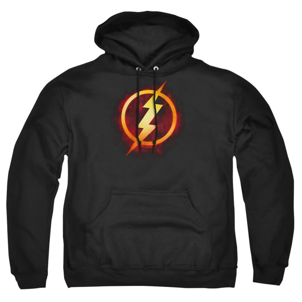 Justice League Of America Flash Title Men's Pull-Over 75 25 Poly Hoodie