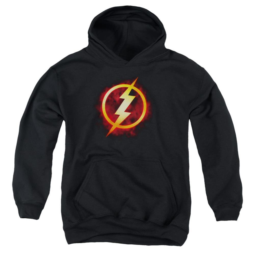 Justice League Of America Flash Title Youth Cotton Poly Pull-Over Hoodie