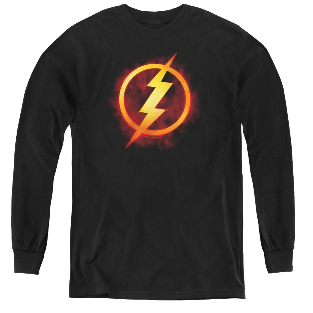 Justice League Of America Flash Title Youth Long-Sleeve T-Shirt