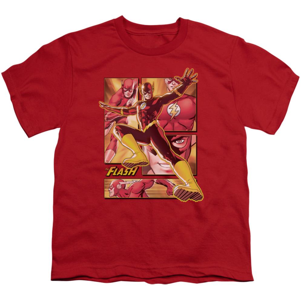 Justice League Of America Flash Youth 18/1 100% Cotton Short-Sleeve T-Shirt