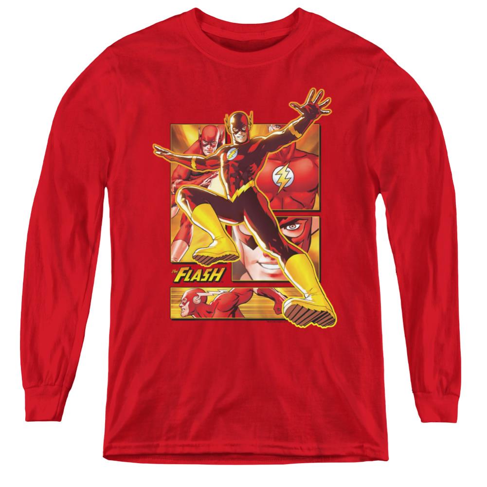 Justice League Of America Flash Youth Long-Sleeve T-Shirt