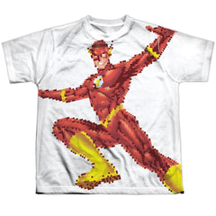 Justice League Of America Flashbit Youth Regular Fit Poly Short-Sleeve T-Shirt