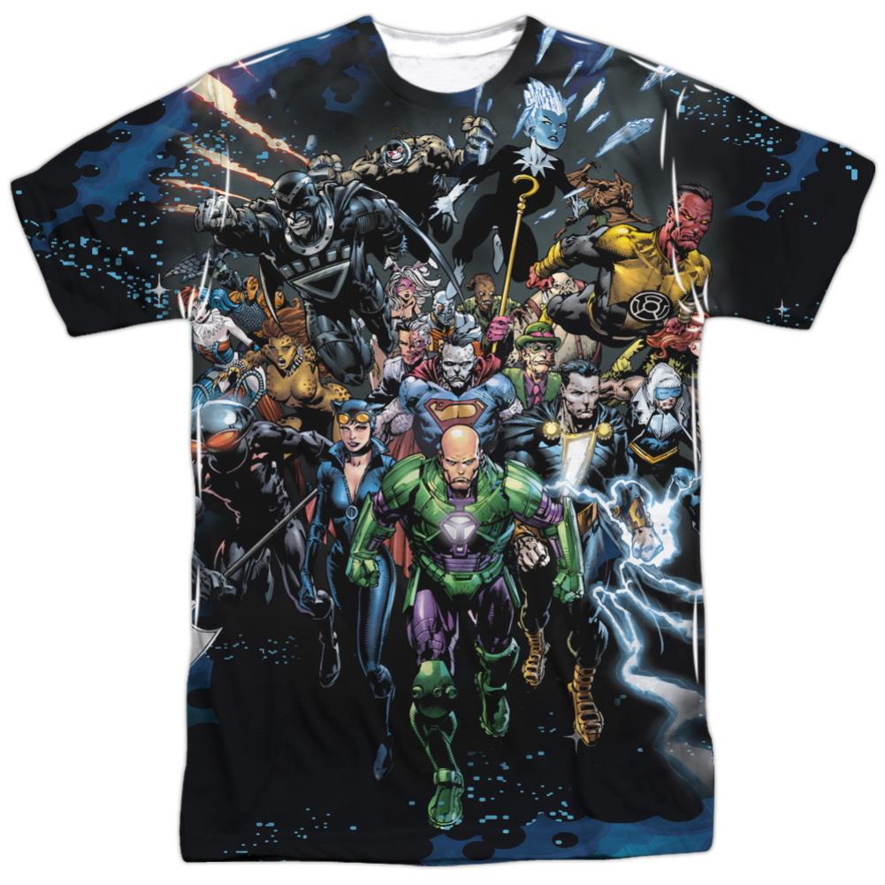 Justice League Of America Forever Evil Men's Regular Fit Polyester Short-Sleeve T-Shirt