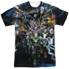Justice League Of America Forever Evil Men's Regular Fit Polyester Short-Sleeve T-Shirt