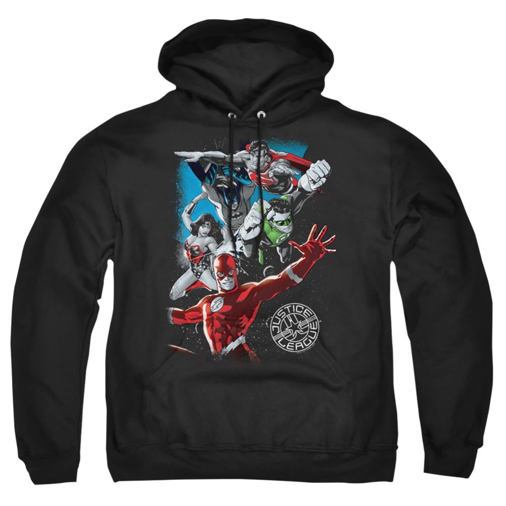 Justice League Of America Galactic Attack Men's Pull-Over 75 25 Poly Hoodie